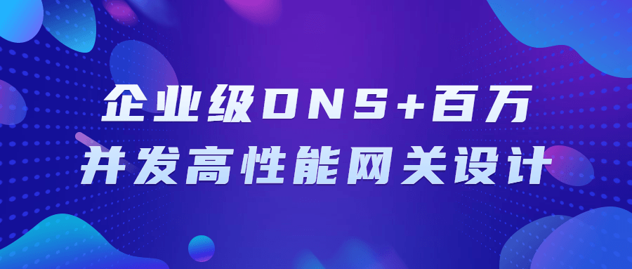 企业级DNS+百万并发高性能网关设计-夸克宝藏库