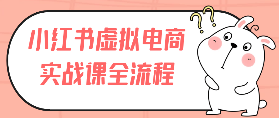 小红书虚拟电商实战课全流程-夸克宝藏库