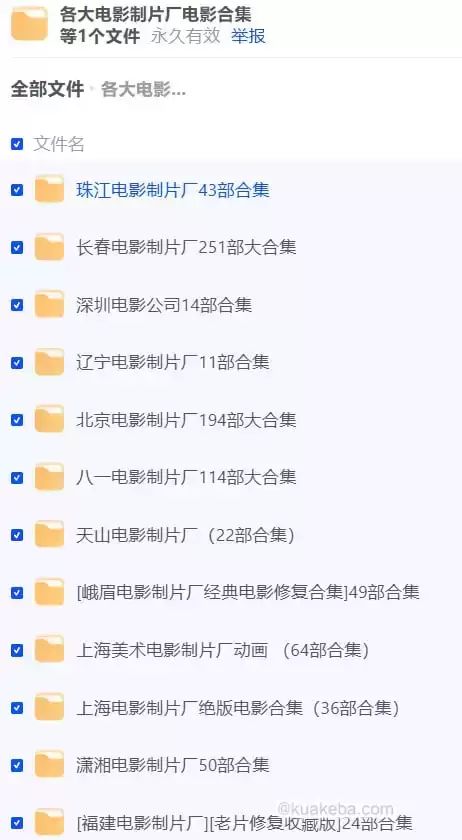 各大电影制片厂电影合集-巨能搜