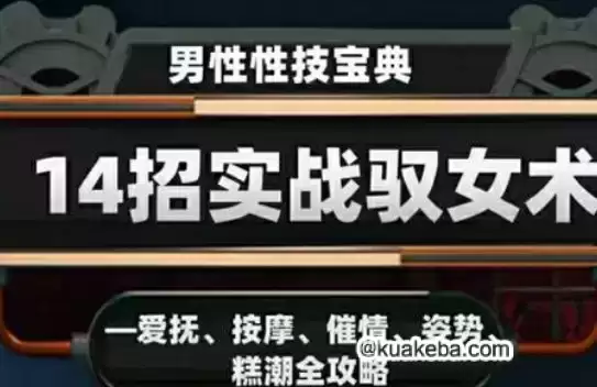 视频课：男性性技宝典：14招实战驭女术——爱抚、按摩、催情、姿势、高潮全攻略-夸克宝藏库