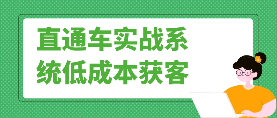 直通车实战系统低成本获客-夸克宝藏库