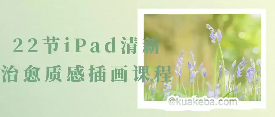 iPad清新治愈质感插画课程-夸克宝藏库